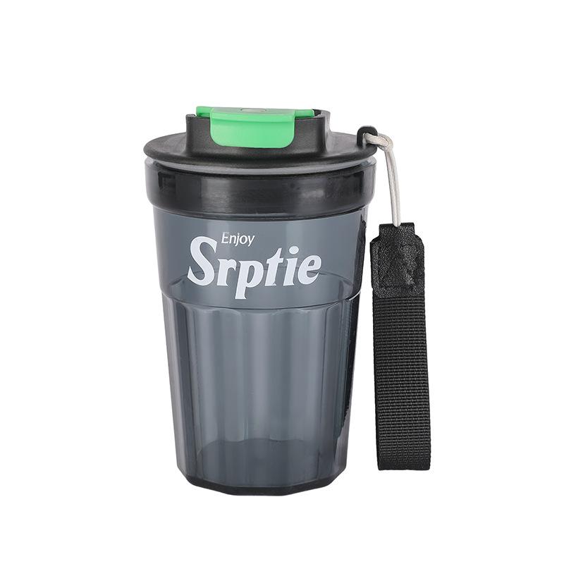 Water bottle simple fashion plastic water cup direct drinking handle coffee cup outdoor sports kettle male and female students children's water cup
