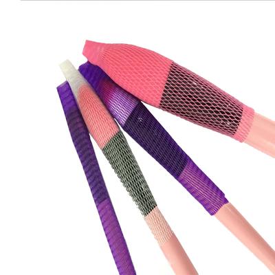 50 Pcs/ Bag  Colorful Makeup Brushes Mesh Protector Cover Beauty Elastic Mesh Protective Net Kits