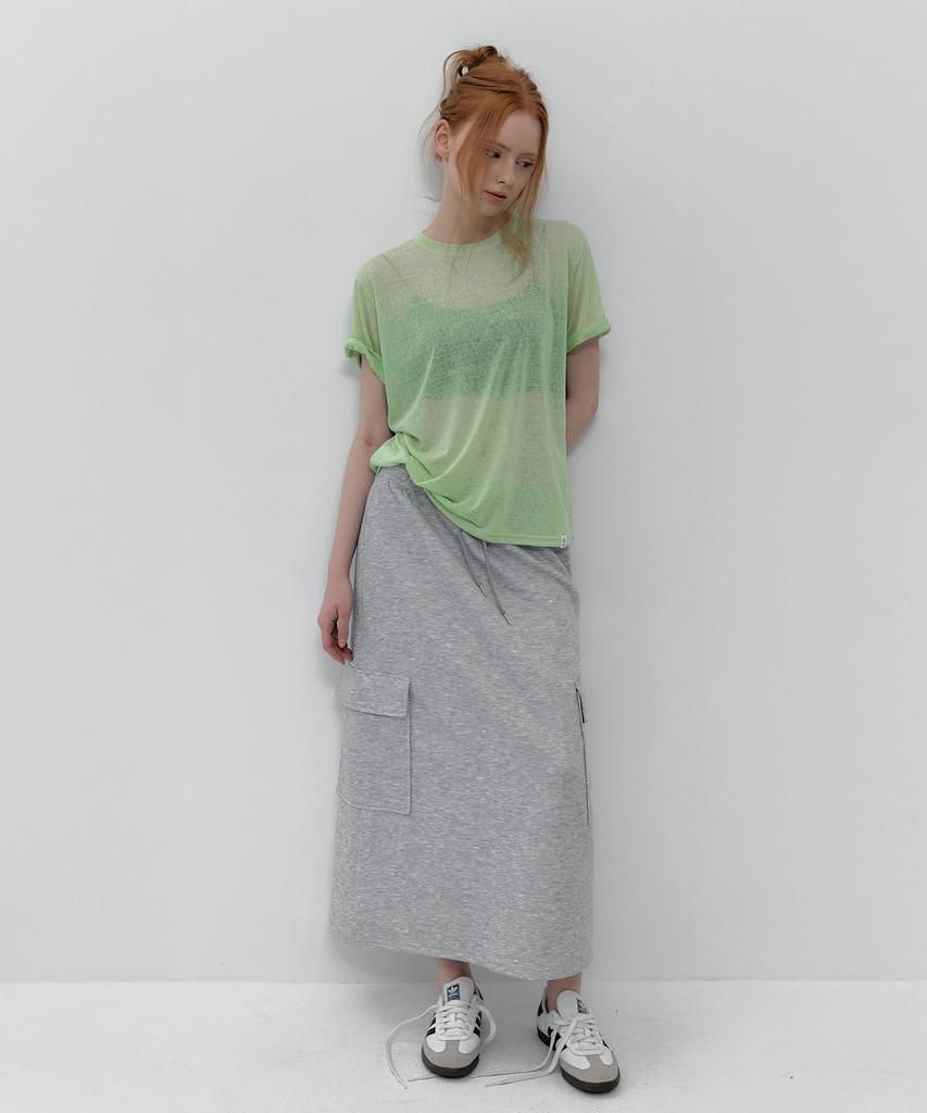 Teuwi Ape Cargo Banding Long Skirt
