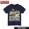 Aligátor Alcatraz Tričko Florida Everglades Parodie Design Tričko Klasická Trička Pánská Městská Retro Kreativní Tričko Estetické Rapové