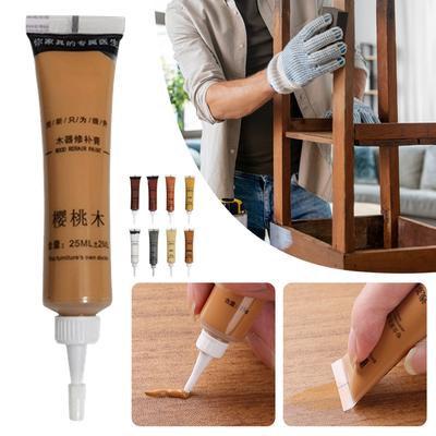 25g Mehrfarbige Holzreparaturpaste Mehrzweck Bodenkratzer Farbe Reparatur Holzmöbel Aufarbeitungsfarbe Spachtelmasse Füllstoff