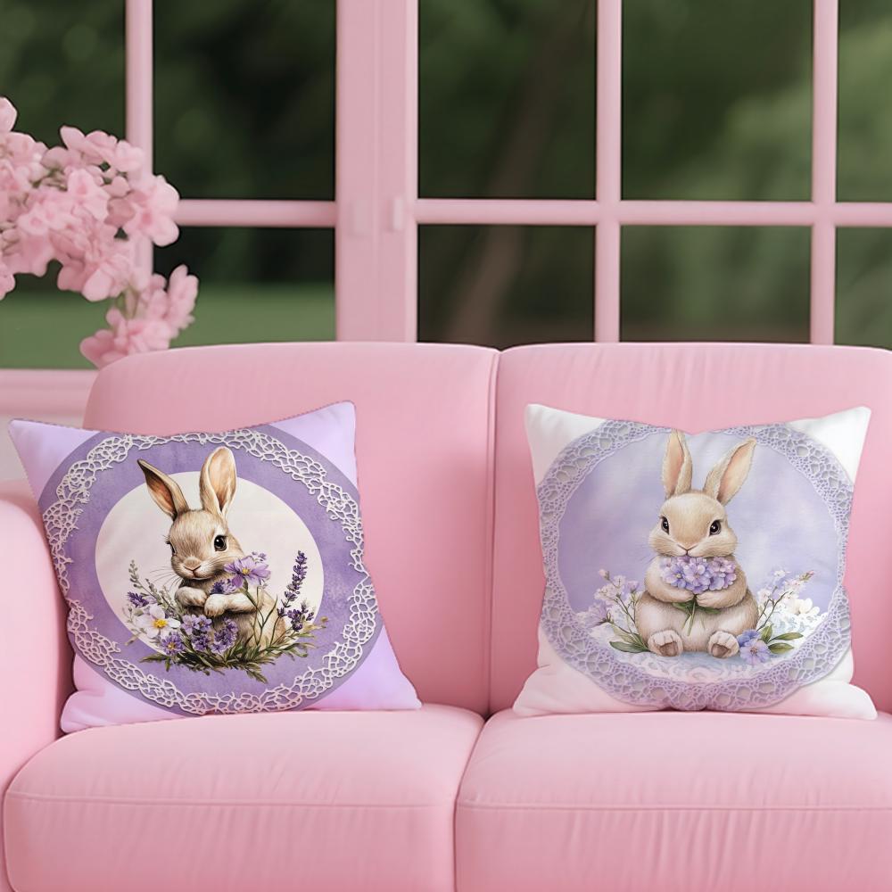 Easter Cushion Cover 2-in-1 Reversible Plush Pillow Cover | Car/Sofa/Bed | Perfect Gift