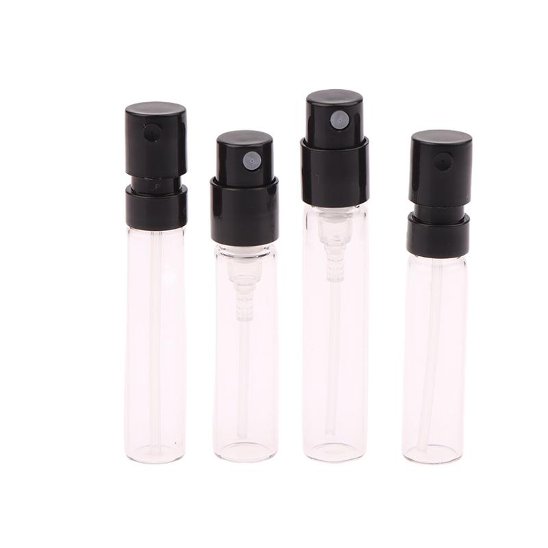 Mini szklane buteleczki bagnetowe Próbki perfum Buteleczki do próbek Atomizery do perfum wielokrotnego napełniania Pojemniki kosmetyczne podróżne