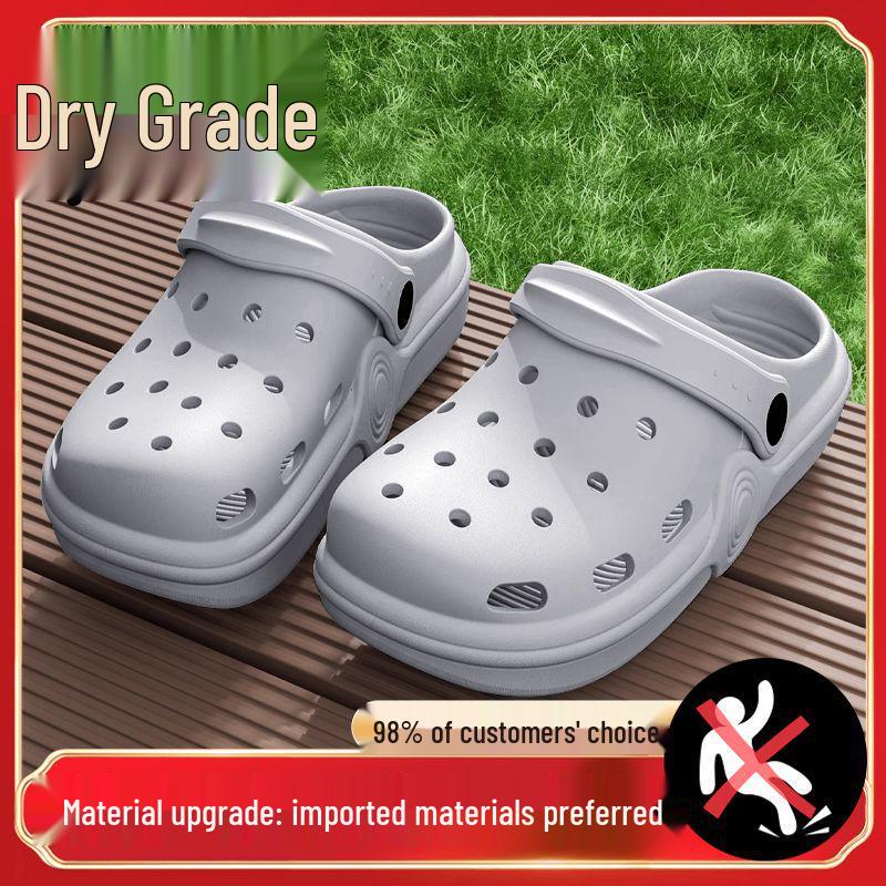Lightweight perforated shoes for couples, anti slip summer sandals, durable for outdoor driving for both men and women.