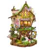 DIY Wooden Rowan's Treehouse Figurines Miniatures 3D Puzzle Doll Houses for Friends Birthday Gifts Home Decor Crafts