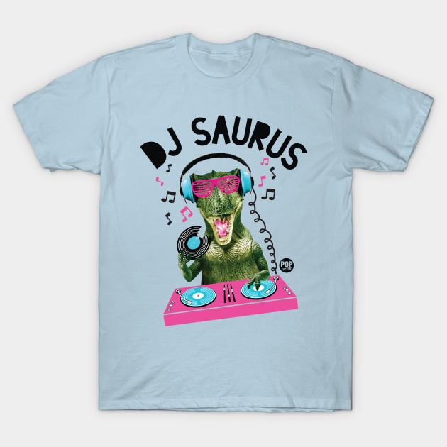 Men Black Print T-shirt Dj Dino No-Cut Transfer Paper Print Cotton Tshirt L