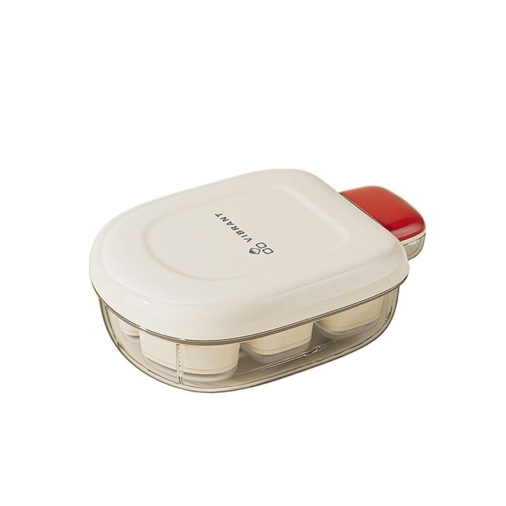 

2pcs Press Type Ice Cube Mold Food Grade Ice Grid Tray Large Capacity Ice Storage Tray Party белый