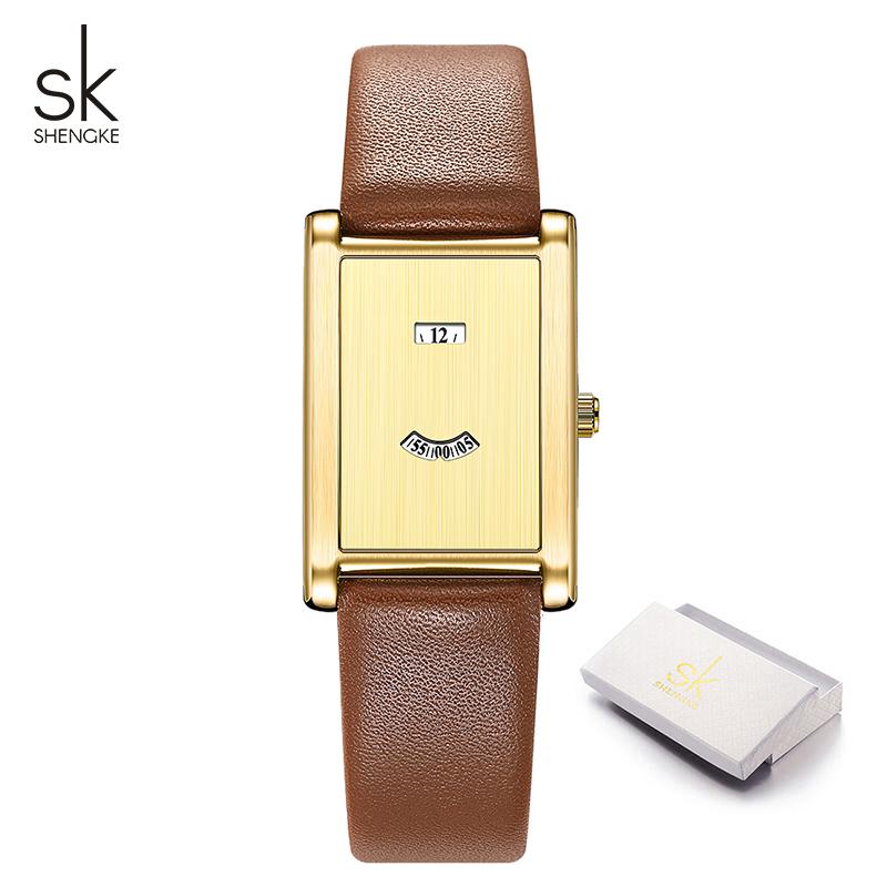 SHENGKE Novo Design Relógios Femininos Estilos Clássicos Originais Relógios de Pulso Quartz Femininos Marca Top Melhores Presentes para Senhoras Relógio