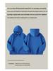 400g Heavyweight Silver Fox Velvet Unisex Hoodie with Fleece, Korean Style Thickened Loose Sweatshirt for Autumn/Winter