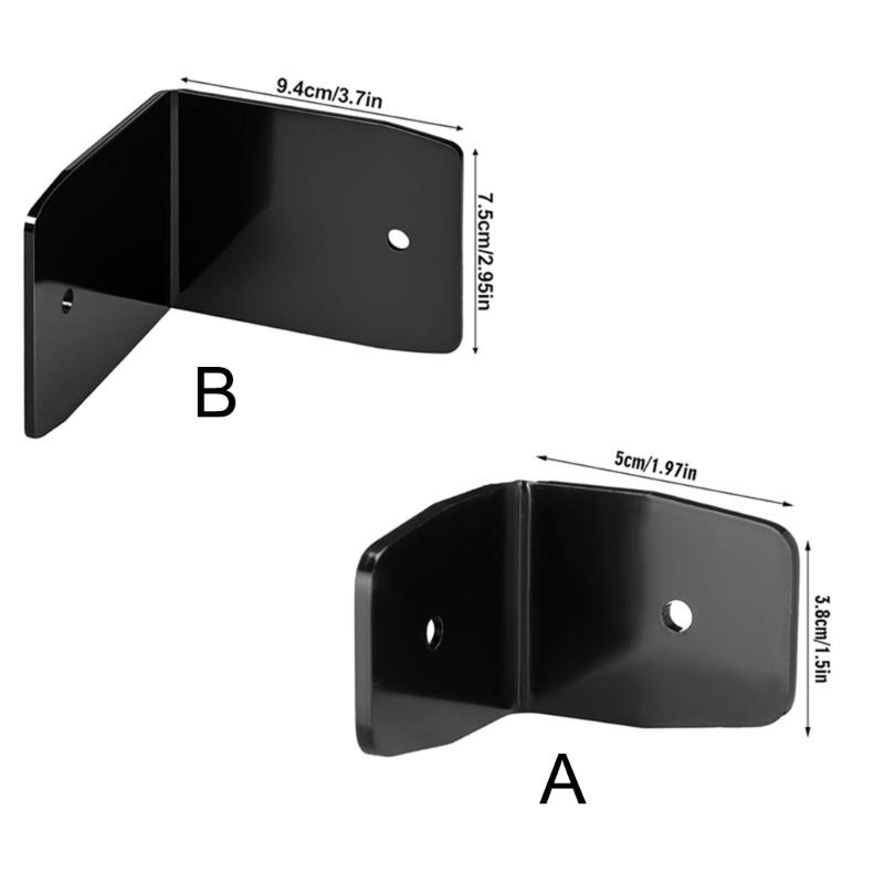 12pc Metal Rafter Clamps For Outdoor Structures Corrosion Resistant Black Hardware With Assembly Fasteners