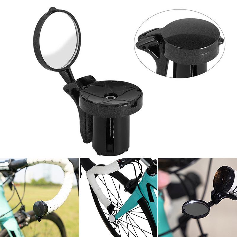 Bike Bar End Mirror Bicycle Rearview Handle Grip Mirror Adjustable