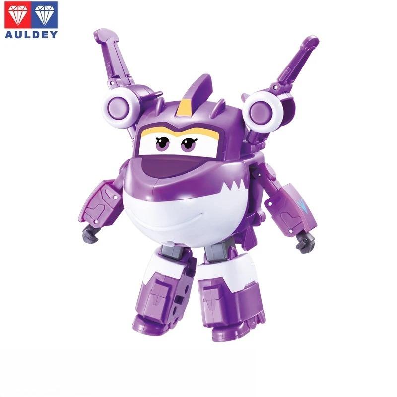 Трансформирующийся робот Auldey Super Wings - Куии Лэдди и Дажуан с игровым набором-ангаром | Новые персонажи Игрушка-фигурка для мальчиков