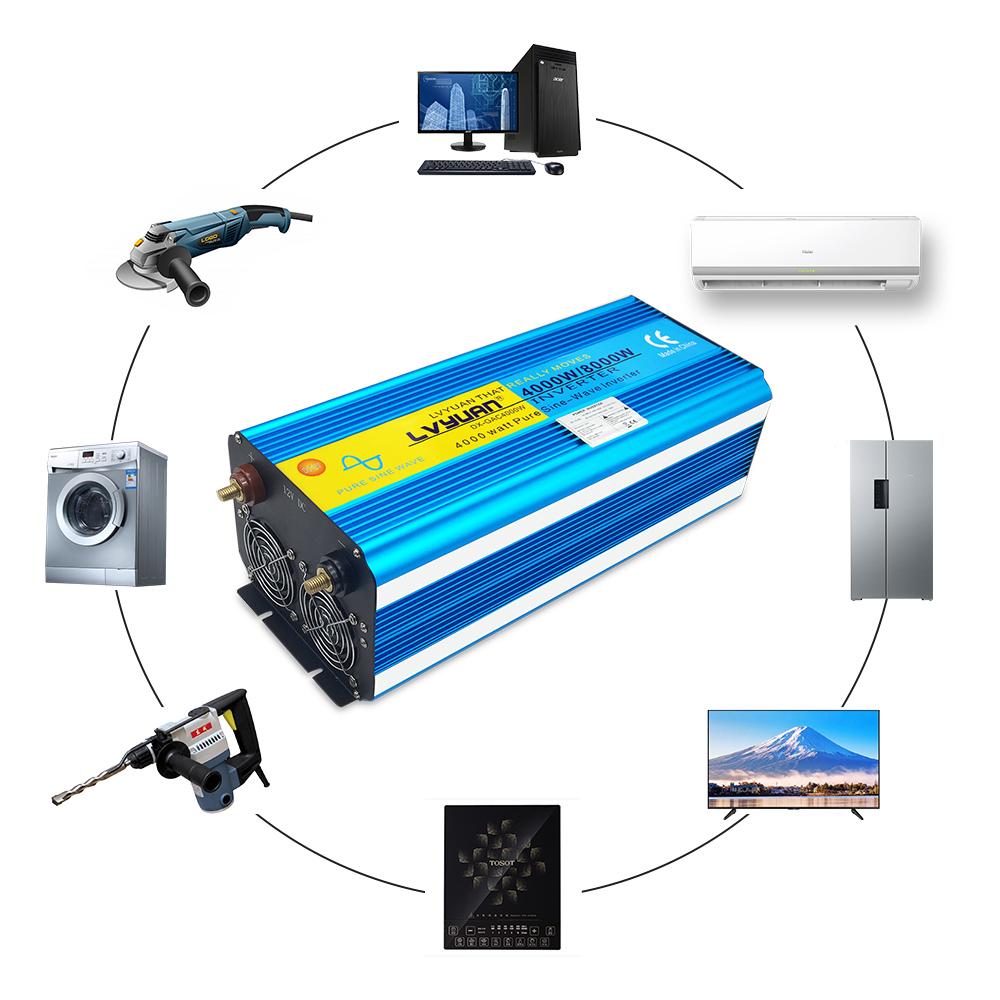 Inverter 12v To 110v LVYUAN 400W/800W Pure Sine Wave Power Inverter 12v To 110v LVYUAN 400W/800W Pure Sine Wave Power