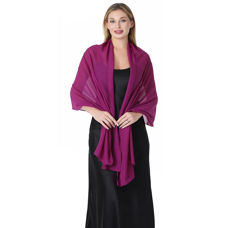 Loose Chiffon Shawl with Smooth Drape and Lightweight Texture. Perfect for Weddings, Holidays, Parties, Beaches, or Vacations, Adding Elegance