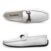 2024 Handgefertigte Herrenschuhe aus echtem Leder Luxusmarke Italienische Casual Herren Slipper Atmungsaktive Fahrschuhe Slipper Mokassins Retro