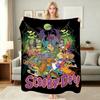 Classic Scoobydoo Spooky Monster Mashup Cartoon Anime Blanket Cozy Comfortable Throw Blanket For Bedroom Sofa Nap Lightweight Home Decor