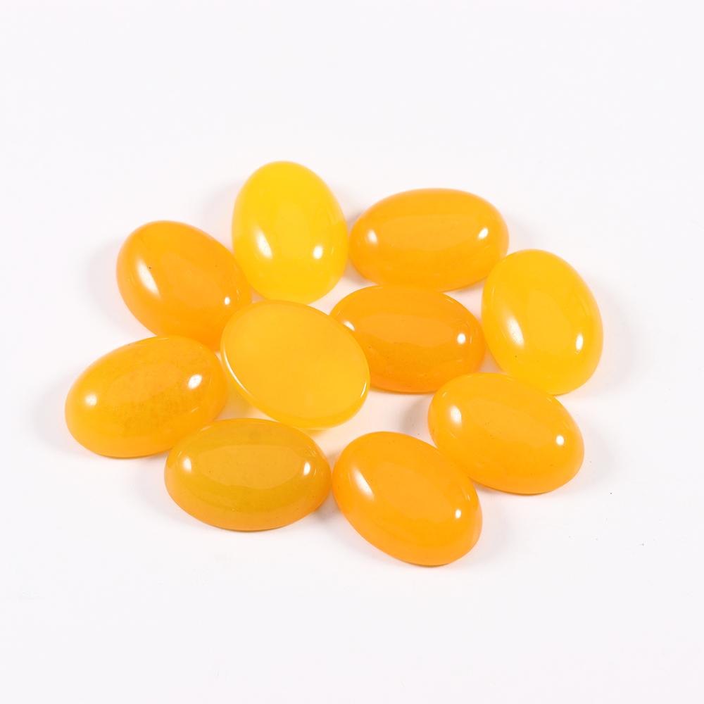 10x14mm 13x18mm Natural Stone Beads Oval Cabochon Loose Bead For Bracelet Earring Jewelry DIY Craft Making Accessories
