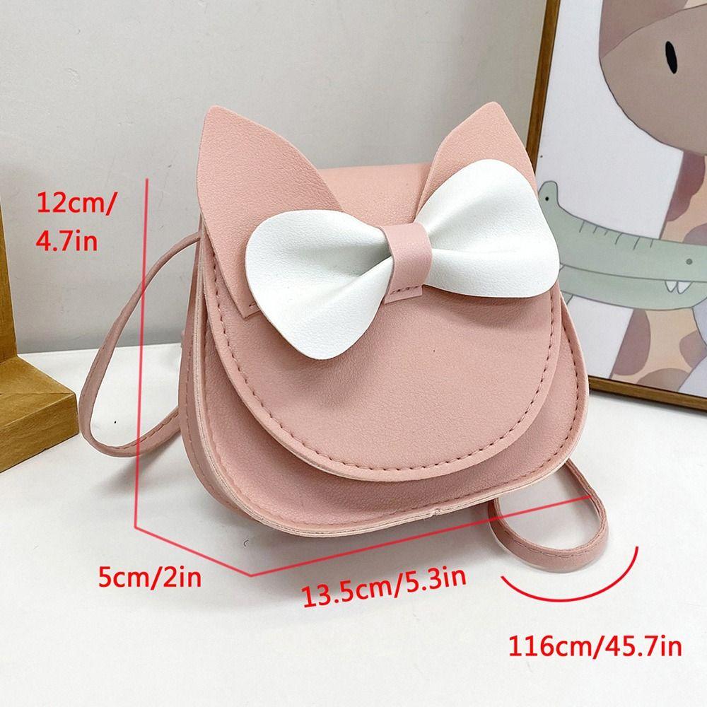 Portable Princess Kids Crossbody Bag Bow Cartoon Mini Shoulder Bags Kids Small Bag Children