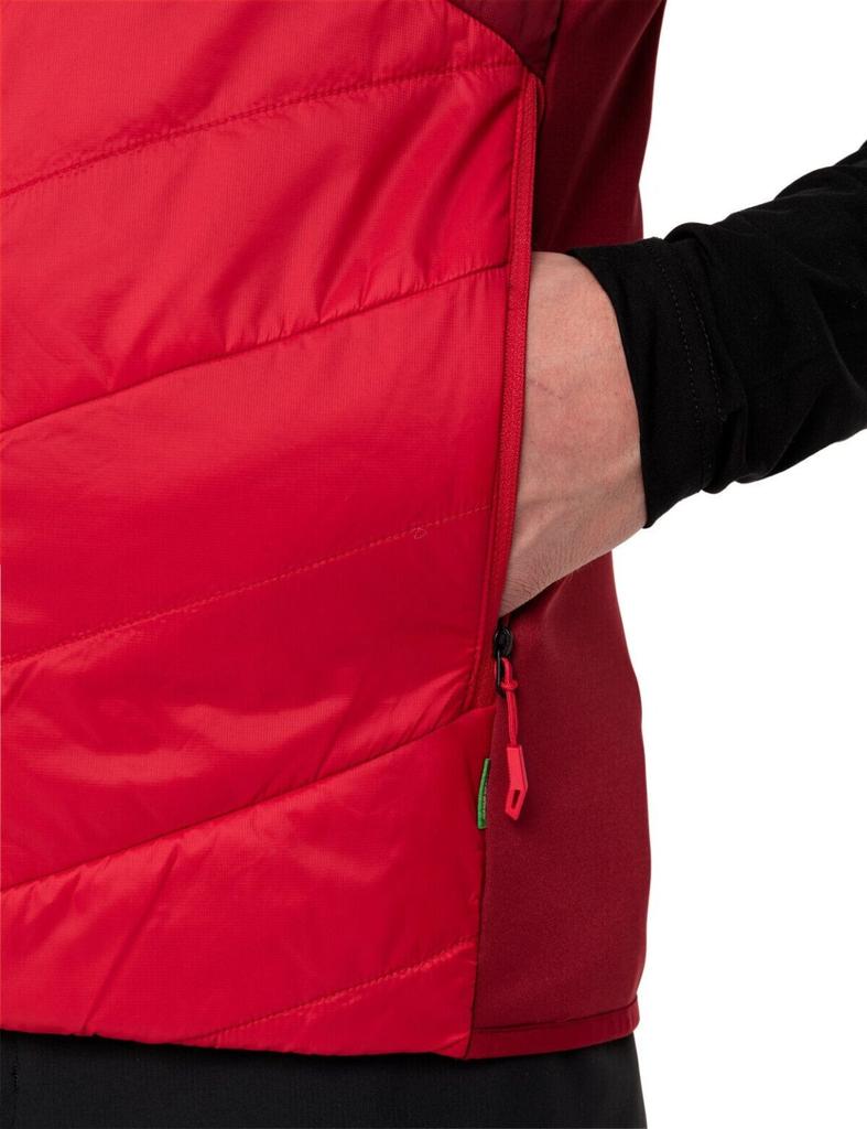 VAUDE Мужская куртка Sesvenna Vest IV красного цвета