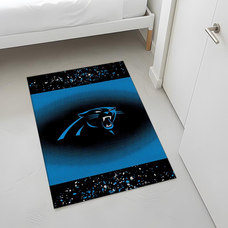 Carolina Panthers (5) Rug Suitable For Living Rooms Bedrooms Computer Rooms Dining Areas And Placement Under Tables And Chairs Also An Ideal Choice Fo
