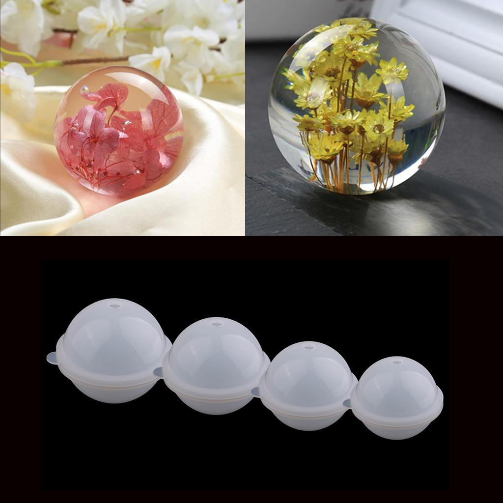 4pcs Sphere Ball Jewelry Making Pendant 70/80/0mm