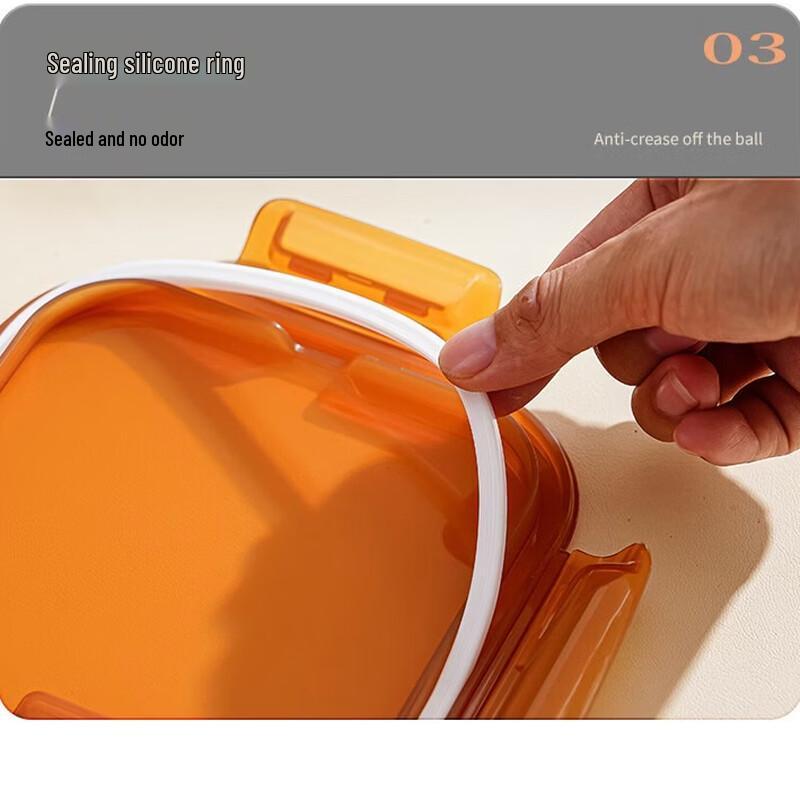 Gong He Jing Pin Round Glass 2-Compartment Lunch Box