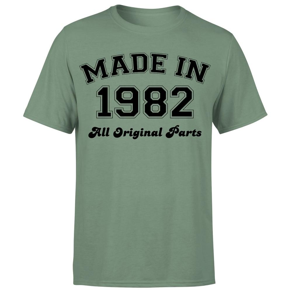 Made in 1982 All Original Parts TShirt 43rd Birthday Unisexs Gift Ideas