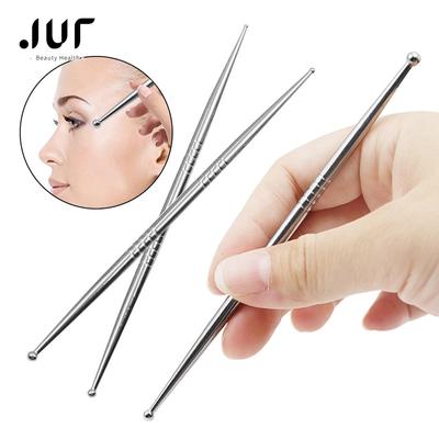 1 Peça Sonda de Pontos de Acupuntura Auricular Massageador de Orelha Ferramentas Faciais Canetas Faciais Bastão de Pressão Acupressão Aço Inoxidável