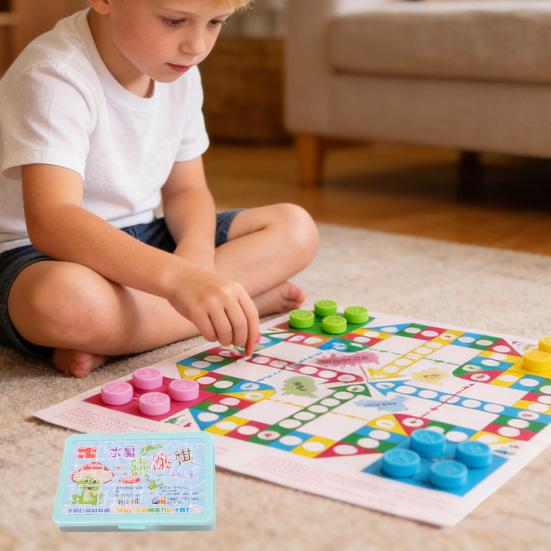 Kids Chess Game Brain Teaser Bead Balance Maze Board Game Kids Adults Portable Travel Educational Chess Strategy Game