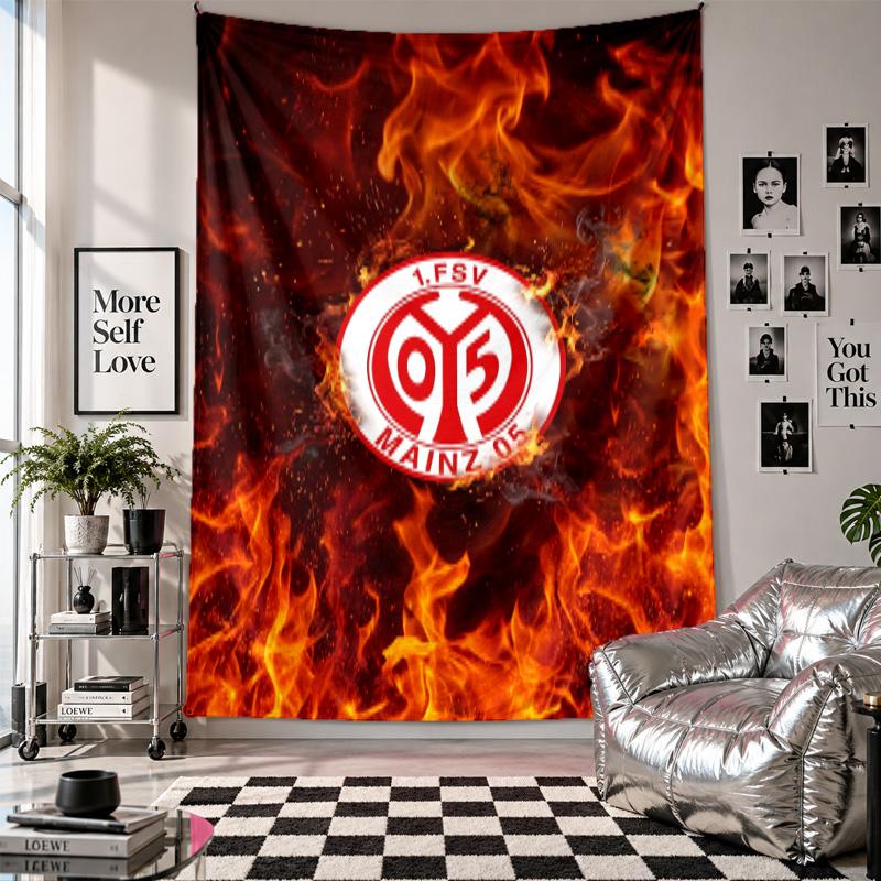 Mainz FC Wall Tapestry Home Decor Wall Hanging Cloth for Bedroom Living Room Background
