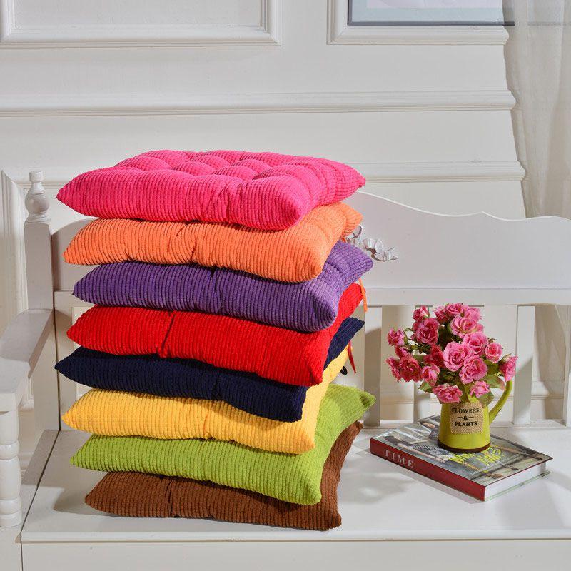 Pad Seat Removable Thick Soft Corduroy Cushion Pad Seat Chair Patio Home Sofa