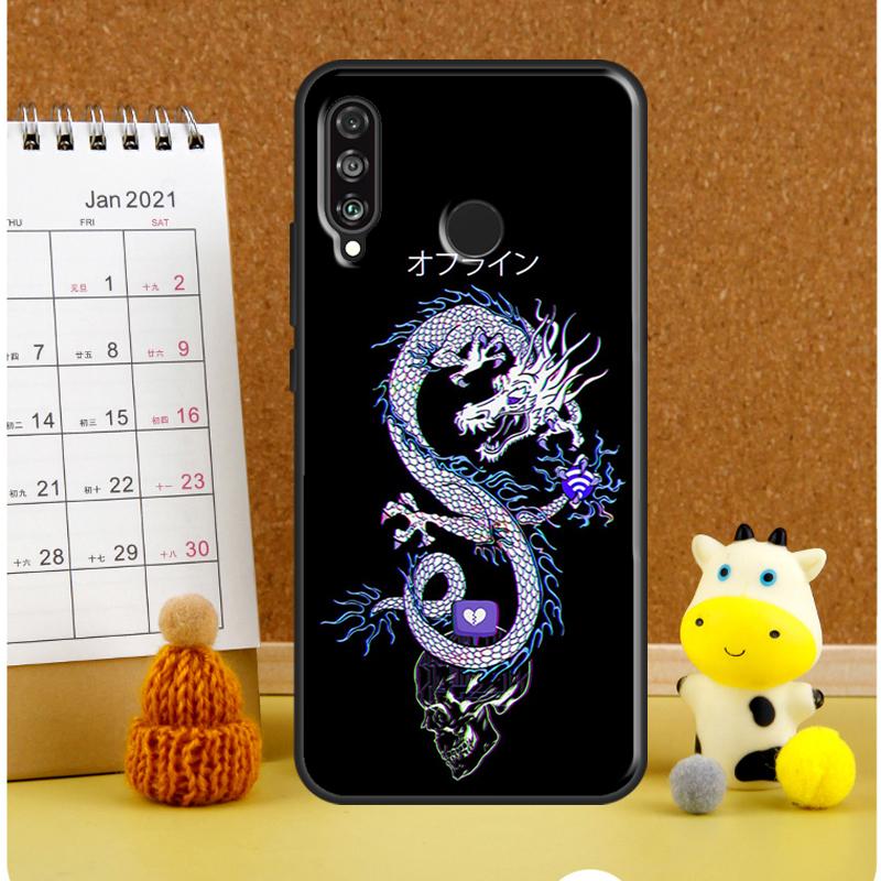 Ancient Japanese Dragon For Huawei Nova Y61 Y60 Y70 Y72 Y73 Y90 Y91 12i 11i 3i 7i 8i 9 10 SE P20 P40 P30 Lite Case