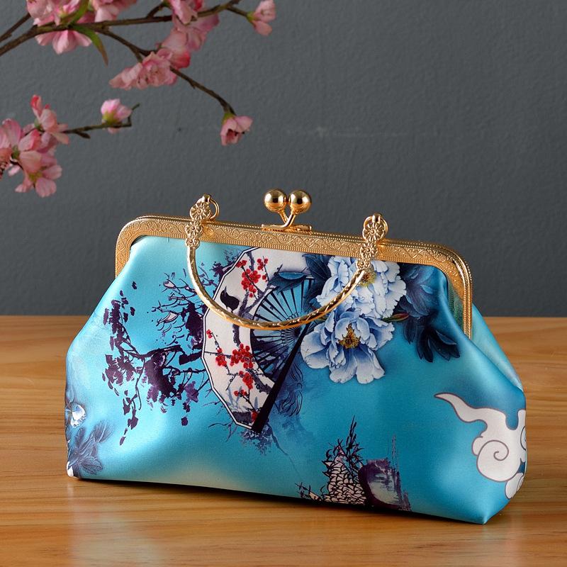 

cheongsam bag Chinese New Year bag annual meeting bag синий
