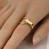 1pc Fashion Copper Open Adjustable Ring, Smooth Surface Unisex Design - Party Daily Wedding Gift, Christmas Thanksgiving
