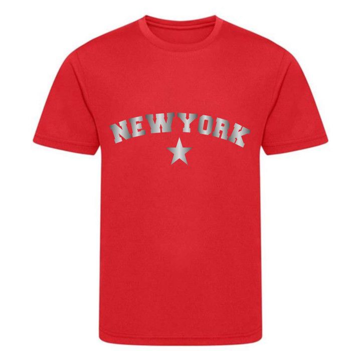 New York Red T-shirt for Girls - - Red