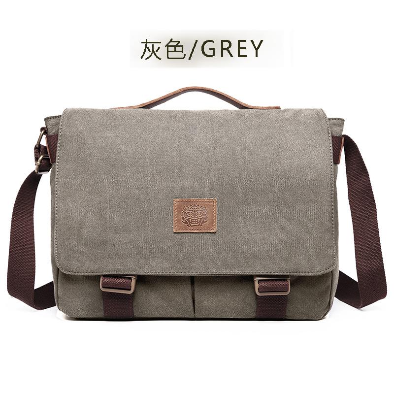 Canvas Messenger Bag for Men - Retro Crossbody Shoulder Bag, Handheld & Adjustable Strap, Casual Travel Bag for Men