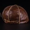 Leder Newsboy Cap Echtes Leder Herren Winter Warm Achteckige Kappe Braun Schwarz Outdoor Retro Männliche Leder Baskenmütze NZ124