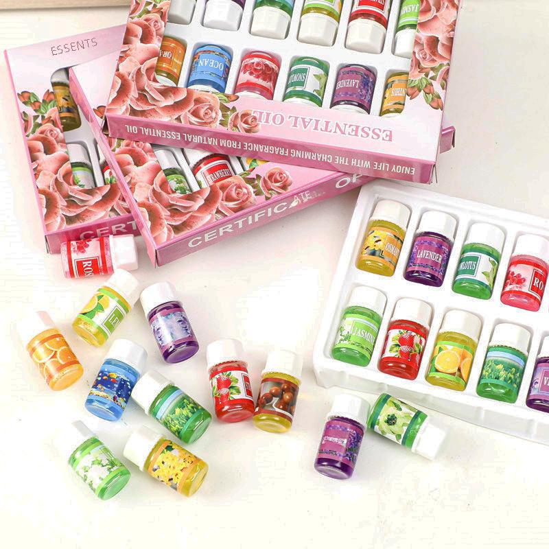12-Pack 3ML Water-Soluble Essential Oil Fragrance with MSDS Certification