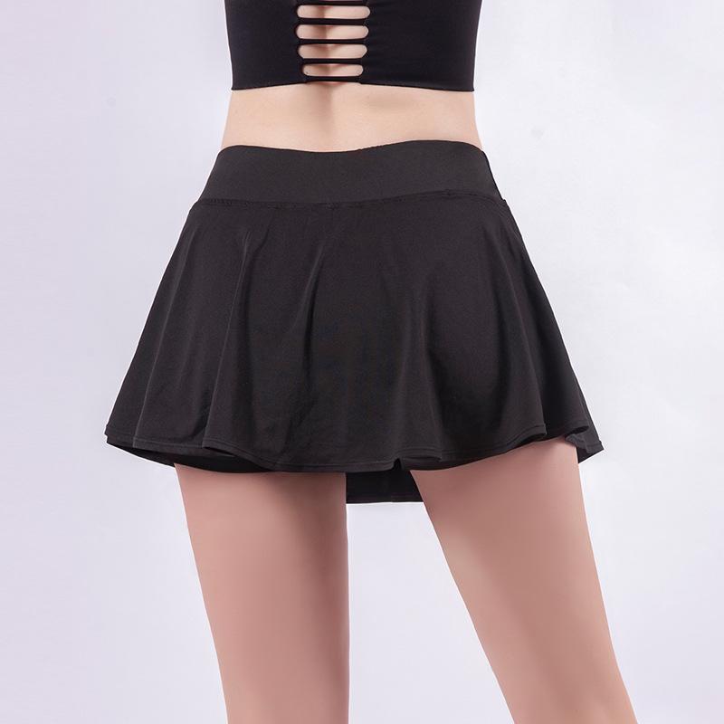 Плиссированная спортивная теннисная юбка-переход для женщин с высокой талией — фото 3
