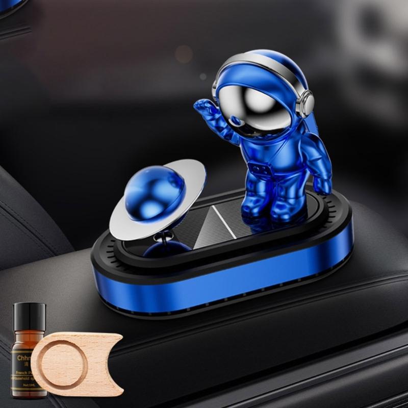 Solar Powered Astronaut Air Freshener Decoration Essential Oil Diffuser Car Ornament Fragrances Dispenser