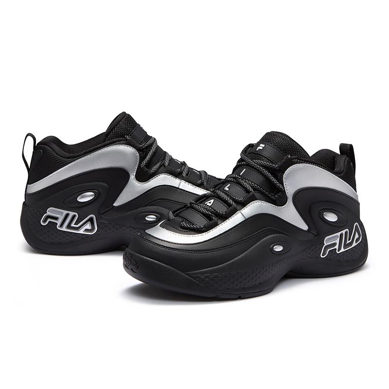 Fila Fusion GH3 1997 Tênis de Basquete Retrô Masculino Preto Prata T12M513225FBS