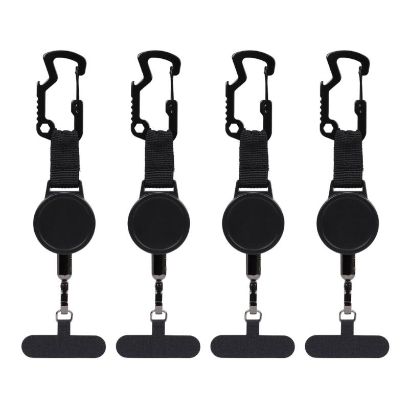 Retractable AntiTheft Phone Holder Coated Steel Cable Phone Mount For Secure Phone Attachments In Travel And Sports