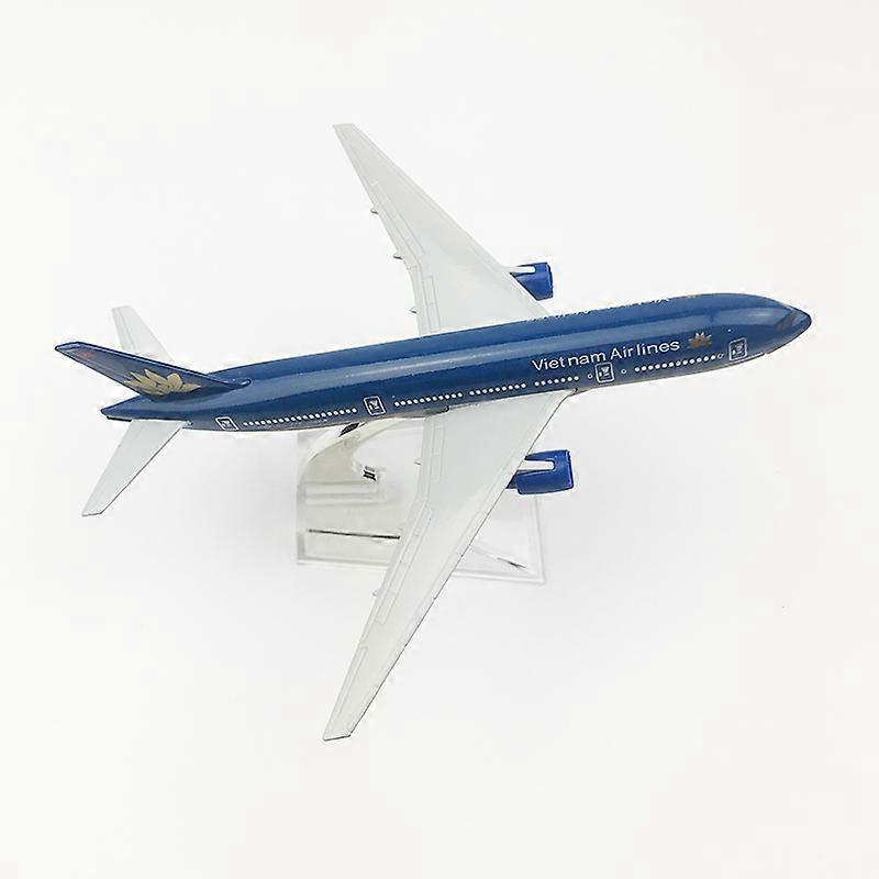 16CM Vietnam Airlines B777 Alloy Material Simulation Model Aircraft Souvenir Ornaments Toy Display Collection