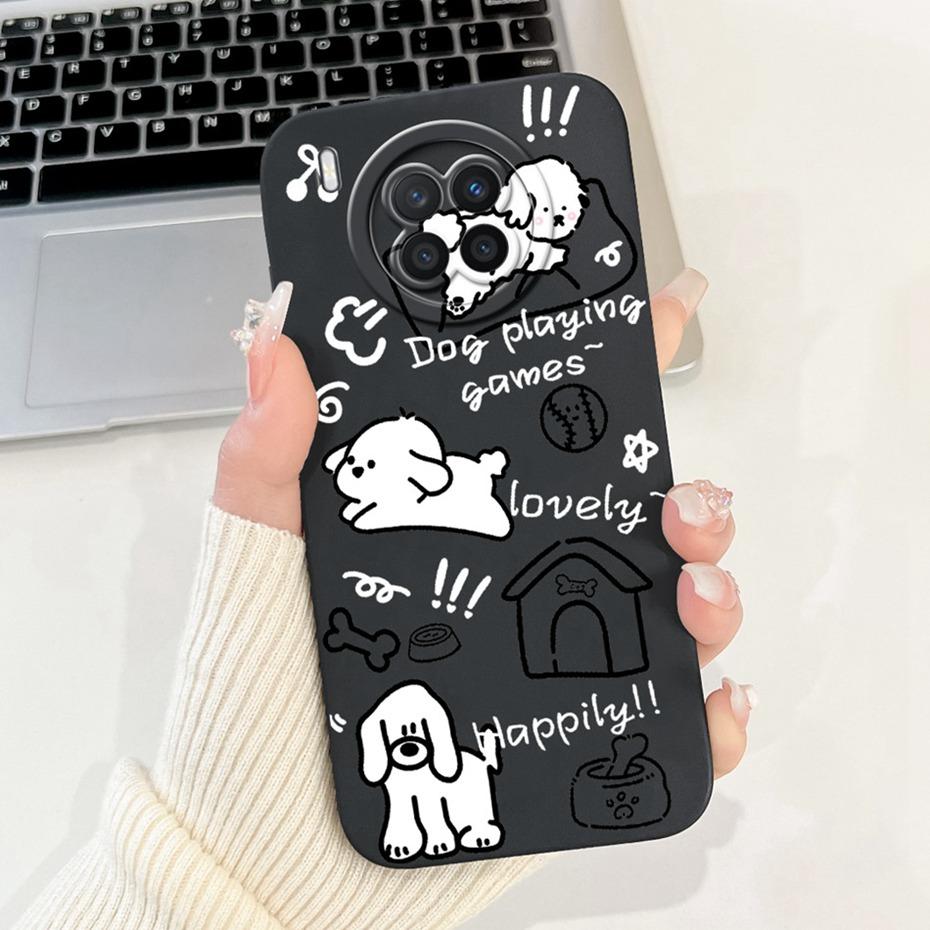 Lens Protective Case For Huawei Nova 8i NEN-L22 NEN-LX1 NEN-LX3 Cute Cartoon Soft Silicone Cover For Huawei Nova8i Phone Cases