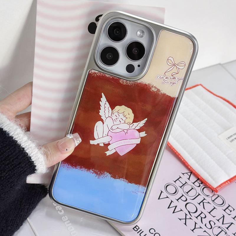 Zhitai Electroplated Silver Edge Phone Case for iPhone 16/15 Pro, Apple 14, 13/12, and Huawei P70.