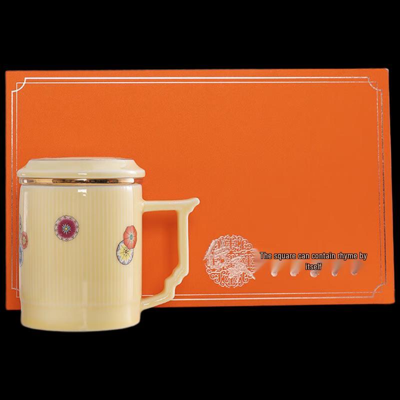 Chaxun Ceramic Tea Infuser Mug with Lid