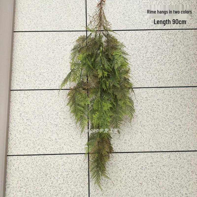 Artificial Spider Plant & Fern Hanging Decor - Trailing Green Vines for Wall & Ceiling