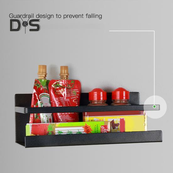 Magnetic Refrigerator Storage Rack Fridge Spice Holder Rustproof Corrosion Resistant Strong Load-bearing Magnetic Spice Rack
