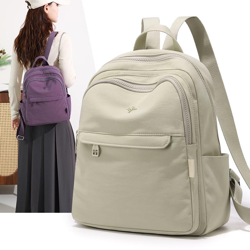 Lightweight Dual Shoulder Bag Large Capacity Student Backpack Commuting Chest Bag Travel Female Travel Backpack