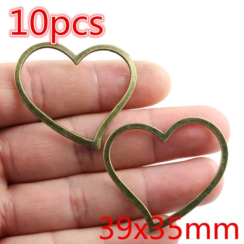 Fashion Bronze Charms Heart Star Leaf Arrow Cute DIY Jewelry Making Pendant Fidings for Necklace Bracelet Accessories 